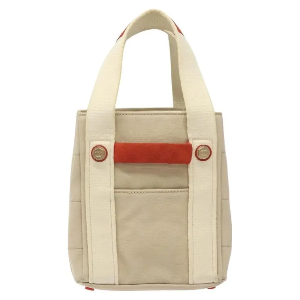 Chanel Canvas Handbag Beige